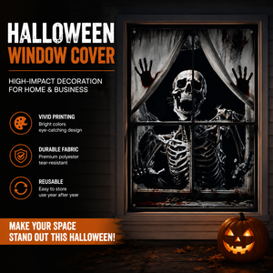Décoration de toile de fond gothique pour Halloween 3,9*2,6 pieds en polyester, série Vampire, lumières d'horreur, écologique, durable, pour fêtes intérieures et extérieures - Product Image 2