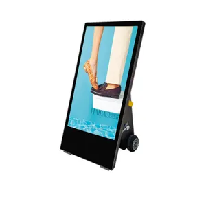 Kisok Bildschirm LCD sonnenlesbarer Kiosk IP65 Werbung im Freien wasserdicht 43 55 65 75 Zoll Android Videowand Bildschirm Einkaufszentrum 