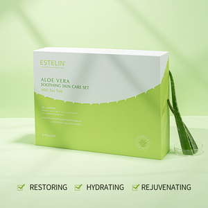 ESTELIN – Coffret de Soins Apaisants et Hydratants à l'Aloe Vera pour la Maison (6 Pièces : Sérum, <span class=keywords><strong>Crème</strong></span>, Tonique) - Product Image 4