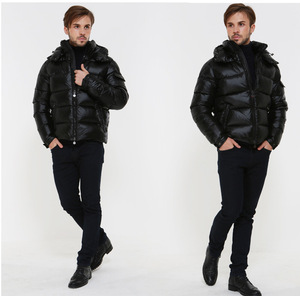 2023 hiver solide doudoune pour hommes personnalisé hommes à <span class=keywords><strong>capuche</strong></span> <span class=keywords><strong>grande</strong></span> <span class=keywords><strong>taille</strong></span> vers le bas manteau surdimensionné concepteur bulle vestes pour hommes - Product Image 2