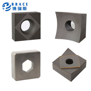 Lames de broyeur à arbre unique en carbure de tungstène vierge haute dureté YG6C/YG8C pour le recyclage du plastique et du caoutchouc, rotor carré - Product Image 2