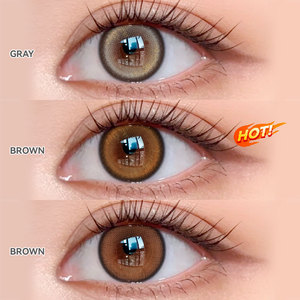 14mm 소프트 천연 초코 컬러 콘택트 렌즈 좋은 품질 패션 콘택트 렌즈 - Product Image 3