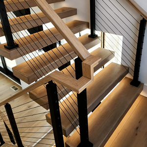 Système de balustrade <span class=keywords><strong>en</strong></span> câble d'aluminium et d'acier inoxydable <span class=keywords><strong>en</strong></span> promotion, <span class=keywords><strong>kit</strong></span> de balustrade <span class=keywords><strong>en</strong></span> câble métallique durable pour escalier extérieur, terrasse, balcon, patio - Product Image 2