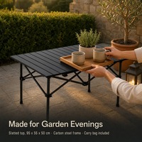 Table de pique-nique pliable légère taille S, moderne, pour jardin, salle à manger, mobilier d'extérieur portable, école, camping, prix abordable