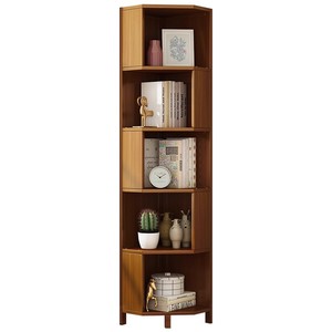 <b>Corner</b> bookshelf, floor-standing bookcase, storage shelf for living room, study, or small multi-tiered <b>corner</b> bookcase - Product Image 5