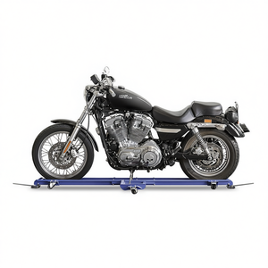 Chariot de transport pour moto Fervi, 120 cm, acier bleu, robuste, pour le rangement des motos dans le garage - Product Image 2