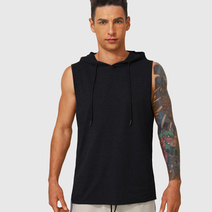 Canottiera da palestra in tinta unita personalizzata canottiera da uomo canottiera sportiva con corda senza maniche camicia in bianco abbigliamento Fitness gilet muscolare - Product Image 2