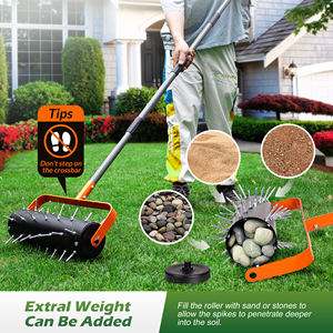 Motoculteur manuel à roulettes pour jardin, type clou détachable, en acier inoxydable, pour labourer et broyer la terre – Vente chaude - Product Image 5