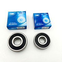 Roulement à billes à gorge profonde 6302-2RS 15*42*13mm en acier chromé GCr15 haute charge pour systèmes de transmission de moto, usine OEM