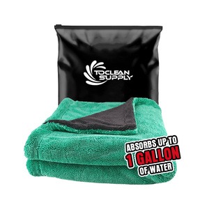 Làm sạch khăn sợi nhỏ logo xe khô khăn rửa xe siêu khả năng làm sạch Terry khô Khăn 1200gsm sợi nhỏ - Product Image 1