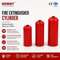 Cylindre en acier ISO:9001 1mm 1.5mm ST12 1kg 2kg 3kg 4kg 6kg pour extincteur à poudre avec anneau de pied, réservoir vide pour usine