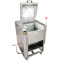 Nylonrolborstel 304 roestvrijstalen machine voor hoge productiviteit bij het wassen en schillen van groenten en fruit voor waterverwerking