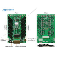 Empfangs karte Novastar MRV412 LED-Bildschirm Video empfangs karte mit 12 HUB75E-Anschlüssen