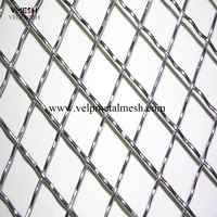Maille de fil métallique tissé en acier inoxydable décorative architecturale populaire pour portes d'armoires et rideaux