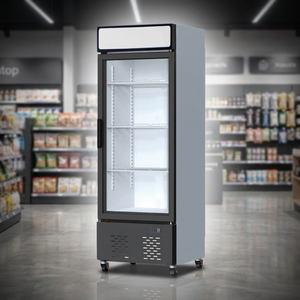 <span class=keywords><strong>Réfrigérateur</strong></span> commercial vertical à <span class=keywords><strong>porte</strong></span> vitrée avec compresseur portable pour la présentation de boissons en supermarché et hôtel - Product Image 4