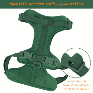 Mehrfarbiges Haustierzubehör Hundeband Leinanhäufel für Hunde Outdoor einstellbares einfarbiges Hundeband- und Leinenset - Product Image 3