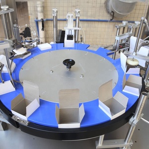 Petite machine de cartonnage verticale semi-automatique pour bocaux de bouteilles tubulaires - Product Image 5