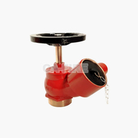 Ca Fire Hydrant Valve 65Mm Lutte contre l'incendie Femelle Oblique Type Laiton Atterrissage Valve