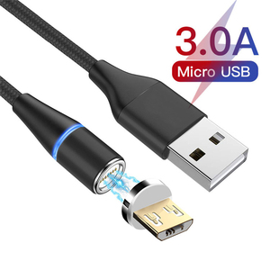 3A Siêu Nhanh Charger 3 Trong 1 Magnetic Cable Nhanh Sạc Dữ Liệu USB C Cable Cho Điện Thoại Di Động Điện Thoại Di Động - Product Image 1
