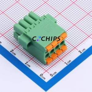 1790315 Plug-in Terminal Block Connector ( Pitch: 3.5mm )( Color: Green )( Number of Rows: 2 )( Number of Pins per Row: 4 ) - Product Image 1