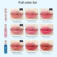 Flower Knows Moonlight Mermaid Brillant à Lèvres Collection Gemstone Lip Glaze Longue Tenue Nourrissant Effet Miroir d'Eau