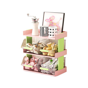 Caja de Almacenamiento para Bolsitas de Té, Organizador de Oficina Transparente con Múltiples Cajones, para Escritorio o Cafetería, Tipo Rectangular Vertical, Material PP - Product Image 4