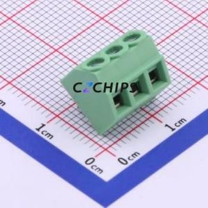 DG381S-3.81-03P-14-00A(H) Screw Terminal Block Through hole Component (THT),P=3.81mm Connector 1x3P 3.81mm Green Through Hole - Product Image 1