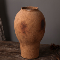 Nouveau Design Minimaliste Terre Cuite Vase Rustique Ferme Vases Décoratifs En Céramique pour La Décoration Intérieure Salon