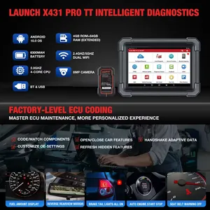 Nouvel outil de diagnostic toutes fonctions Launch X431 Pro TT, scanner Bluetooth OBD2 12V, analyseur de diagnostic automobile avec calibration ADAS - Product Image 4