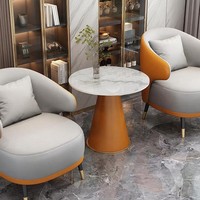 Canapé de réception ergonomique pour bureau, chaises confortables pour les invités, ensembles de canapés de réception pour bureau, canapé en cuir durable pour bureau