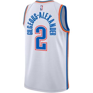 Maillot de basket-ball blanc pour jeunes Oklahoma City Thunder Shai Gilgeous-Alexander, édition Association 2, vêtements de basket-ball pour garçons - Product Image 3