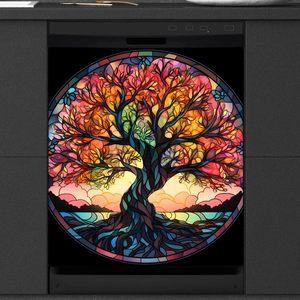 Sunflowers Highland Cow Housse magnétique pour lave-vaisselle, style campagnard, réutilisable, pour réfrigérateur, <span class=keywords><strong>d</strong></span>écoration pour la maison et la cuisine - Product Image 3