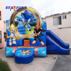 Gorila inflable al aire libre Casa de rebote con tobogán niños Sonic <span class=keywords><strong>Castillo</strong></span> hinchable el erizo <span class=keywords><strong>Castillo</strong></span> de salto inflable Jumper - Product Image 3