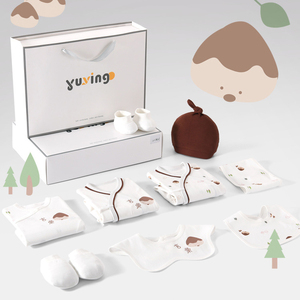 Set Regalo 20 Pezzi di Vestiti <span class=keywords><strong>per</strong></span> Neonati in Cotone, Scatola Regalo con Stampa Carina a Forma di Castagna <span class=keywords><strong>per</strong></span> Baby Shower, 0-12 Mesi con Accessori - Product Image 2