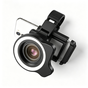Objectif <span class=keywords><strong>Macro</strong></span> Externe HD ZM100 FL26 10X-20X avec <span class=keywords><strong>Flash</strong></span> et Lumière d'Appoint pour Appareil Photo de Téléphone Portable - Product Image 4