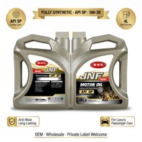 Huile moteur entièrement synthétique JNF 4L 5W-30 API SP pour voitures européennes, japonaises et américaines de luxe, lubrifiant en gros