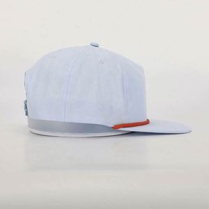 BSCI Wholesale Custom OEM Design Trendy 5 Panel Sport <b>Flat</b> Brim Performance Outdoor Adjustable <b>Hat</b> Embroidery Logo Polyester - Product Image 4