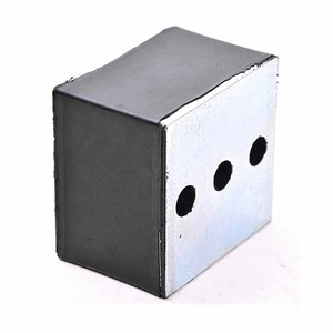 Amortisseurs de vibrations en caoutchouc naturel à haute <span class=keywords><strong>amortissement</strong></span>, <span class=keywords><strong>facteur</strong></span> de perte 0.4, type tampon industriel, anti-vibration métal-caoutchouc, <span class=keywords><strong>d</strong></span>écoupe sur mesure - Product Image 1
