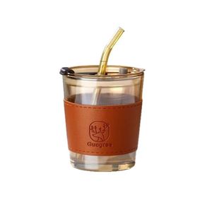 Vaso de Vidrio Creativo al por Mayor, Estilo Ins, para Celebridades de Internet, con Logotipo Impreso, Publicitario, de Doble Uso, con Pajita - Product Image 4