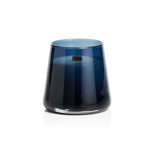 Vela Aromática Moderna de Cera de Soja en Frasco de Vidrio Gris Humo con Mecha de Madera - Product Image 4