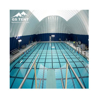 Dôme gonflable simple en forme de Tunnel, abri d'extérieur, pour piscine, 1 pièce