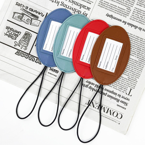 Etiqueta de Equipaje Personalizada con Grabado, Etiquetas de Equipaje con Logotipo Personalizado para Viajes, Etiqueta de Equipaje de Cuero PU con Sublimación de Avión - Product Image 1