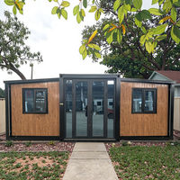 Maison préfabriquée extensible en conteneur pour famille, 20/30/40 pieds