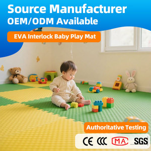 Tapis de jeu emboîtable pour bébé en EVA de 2 cm, couleurs personnalisables, matériau écologique, inodore - Product Image 2