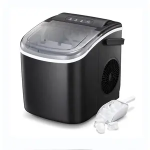 OEM 110V 220V 1.3L 15kg household countertop mini portable pebble round ice cube maker for home