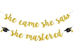 ป้ายกระดาษประดับตกแต่งงานรับปริญญา แบบกำหนดเอง สีทองดำ กลิตเตอร์ คำว่า ยิ่งใหญ่จริงๆ คุณทำได้แล้ว แสดงความยินดี ป้ายกระดาษรูปนิ้วโป้ง สำหรับงานเลี้ยงรับปริญญา - Product Image 4