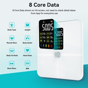 Xách Tay Thông Minh Cơ Thể Chất Béo Quy Mô Cho Nhà Sử Dụng Kỹ Thuật Số Phòng Tắm Điện Tử Có Trọng Lượng Thiết Bị Vật Liệu Thủy Tinh Max Trọng Lượng 180Kg - Product Image 2