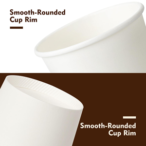 Gobelet à emporter personnalisé en carton ondulé double paroi biodégradable pour le thé et le café, idéal pour les compagnies aériennes - Product Image 3