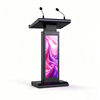 Nuevo Podio Digital Moderno OEM 2026 con Pantalla Táctil LED para Interiores, Escuelas, Aulas, Conferencias, Auditorios, Iglesias y Discursos