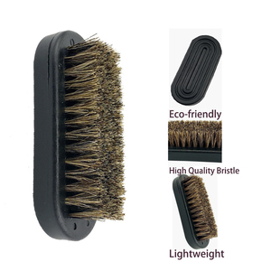 Cepillo de limpieza de barba profesional para hombres, herramienta de cuidado de la barba ecológica con cerdas de jabalí natural, venta al por mayor - Product Image 3